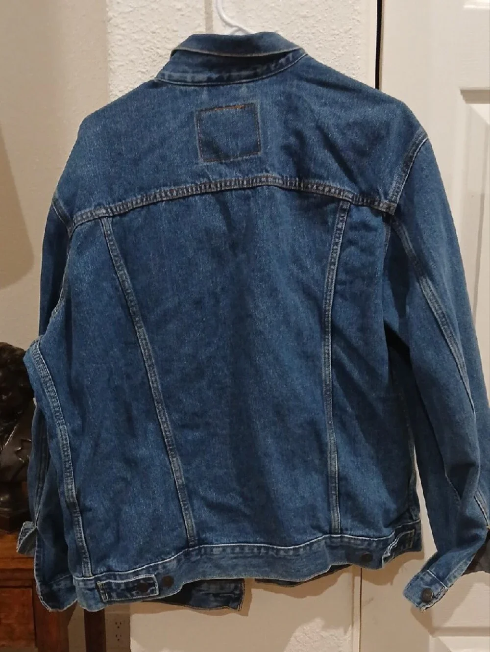 Levi's Blue Denim Trucker Jacket with Sleeve Patch